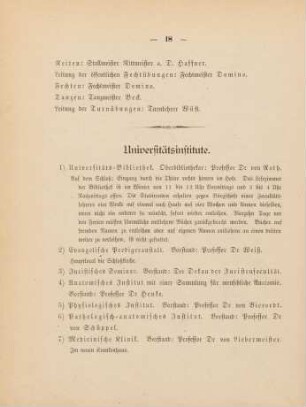 18-21, Universitätsinstitute