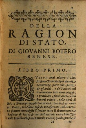 Della Ragione di Stato : Libri dieci