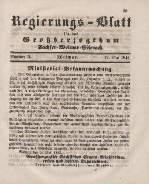 Nr. 5 : 17. Mai 1845