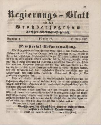 Nr. 5 : 17. Mai 1845