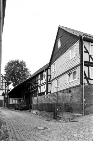 Wohnhaus (Einhaus, Fachwerk); Rosenthal, Im Wall 1