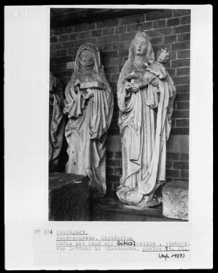 Maria mit Kind und Scholastika