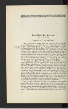 Ausbildung bei Cambrai