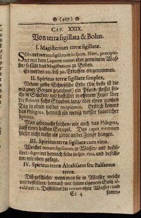 Cap. XXIX. Von terra sigillata & Bolus.