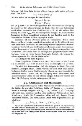 § 2. Alternationen und Mischungen.
