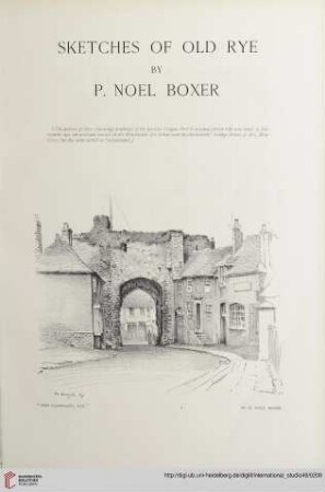 Sketches of Old Rye by P. Noel Boxer