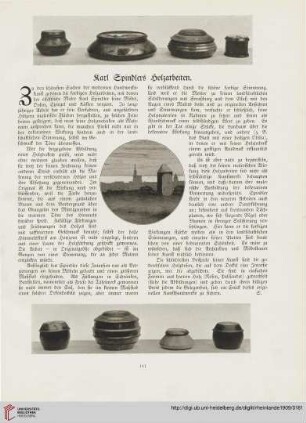17: Karl Spindlers Holzarbeiten