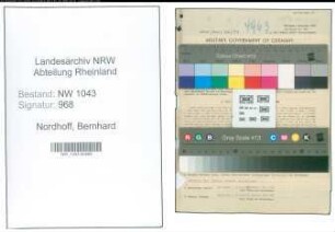 Entnazifizierung Bernhard Nordhoff , geb. 11.08.1892 (Beamter)