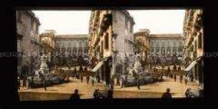 Piazza Monteoliveto mit gleichnamigem Brunnen in Neapel