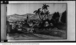 Skizzenbuch Vorderasien, Ägypten, Palästina, Ansicht von Nazareth