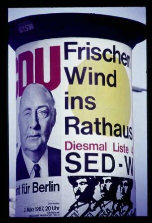 Wahlplakate 10.3.67.