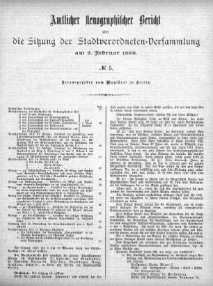 No. 5, 2. Februar 1888