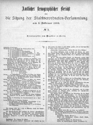 No. 5, 2. Februar 1888