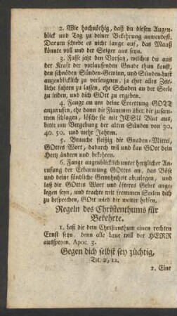 Regeln des Christenthums für Bekehrte