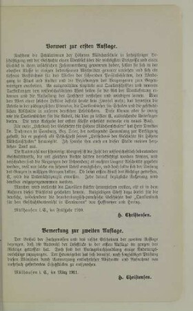 Vorwort zu ersten Auflage. Vorwort zur zweiten Auflage