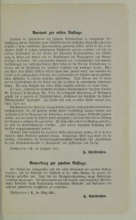Vorwort zu ersten Auflage. Vorwort zur zweiten Auflage