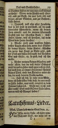 Catechismus-Lieder.