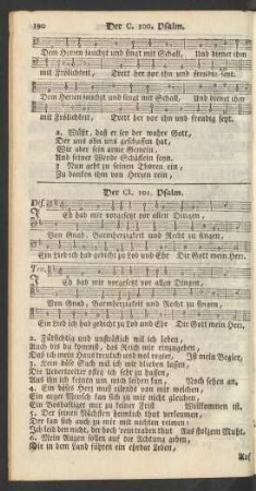 Der CI. 101. Psalm - Der CL. 150. Psalm