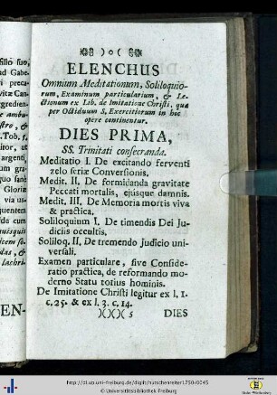 Elenchus omnium meditatiorum...