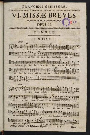 1-13, Missa I. - Missa III.