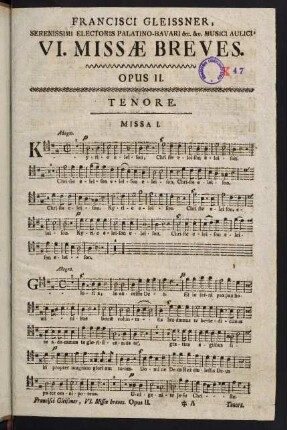1-13, Missa I. - Missa III.