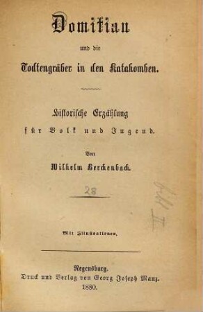 Neue Erzählungen für Volk und Jugend, 28