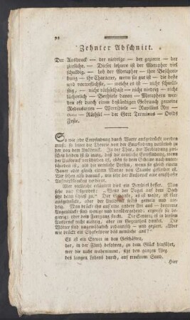 Zehnter Abschnitt