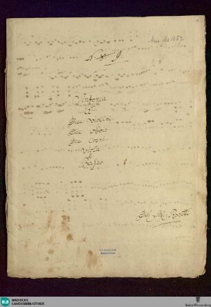 Symphonies - Don Mus.Ms. 1667 : D; MurR A19