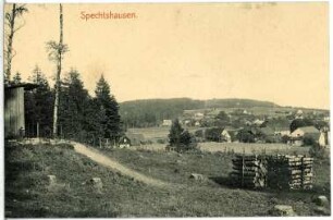 Spechtshausen. Blick auf Spechtshausen