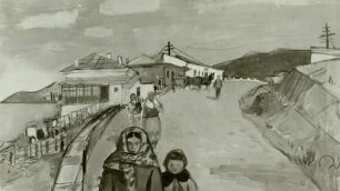 Häuser an der Straße nach Jalta