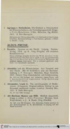Aldus-Presse (Nr. 2-17)