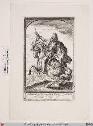 Bildnis Alessandro (Farnese), 3. Herzog von Parma und Piacenza (reg. 1586-92)