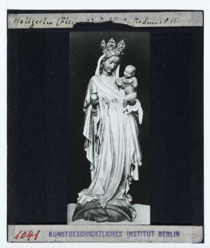unbekannt (15. Jh.), Hallgartener Schrötermadonna,Oestrich-Winkel-Hallgarten (Rheingau), Pfarrkirche Mariae Himmelfahrt