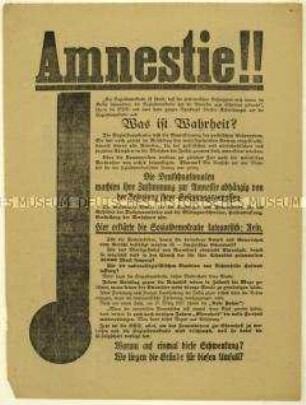 Flugblatt der SPD gegen die KPD und Aufruf zur Reichstagswahl 1928