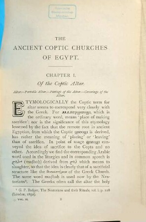 The ancient Coptic churches of Egypt : in 2 vol., 2