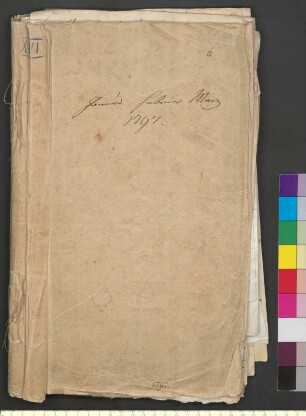 Alter Umschlag "Januar, Februar, März 1797."