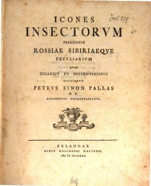 Icones Insectorvm Praesertim Rossiae Sibiriaeque Pecvliarivm