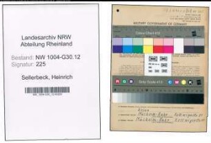 Entnazifizierung Heinrich Sellerbeck , geb. 18.04.1895 (Schiffsfuehrer)