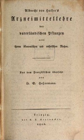 Arzneimittellehre