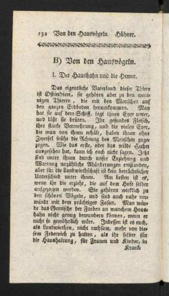 132-147, B) Von den Hausvögeln