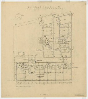 Wohn- und Geschäftshaus Rankestraße 13, Berlin-Charlottenburg: Grundriss 2.-5. Obergeschoss 1:100