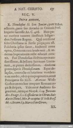 Sec. V. Intra annum