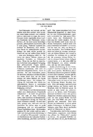 Populäre Philosophie