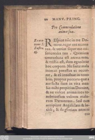 Pro Commendatione animae suae.
