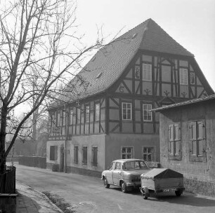 Frohburg-Kohren-Sahlis, Baumgartenstraße 18. Töpfermuseum (1763). Straßenansicht