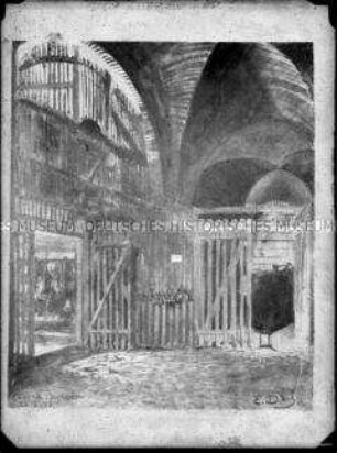 Darstellung des Erdgeschosses des Berliner Zeughauses von 1877