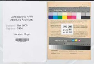 Entnazifizierung Hugo Kersten, geb. 15.08.1901 (Hilfsreferent)