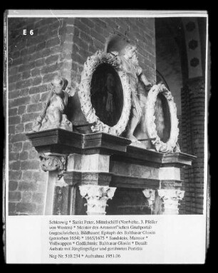 Epitaph des Balthasar Gloxin (gestorben 1654)