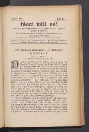 Heft 10. Oktober 1897