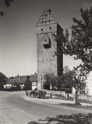 Münnerstadt. Oberes Tor (1570). Feldseite